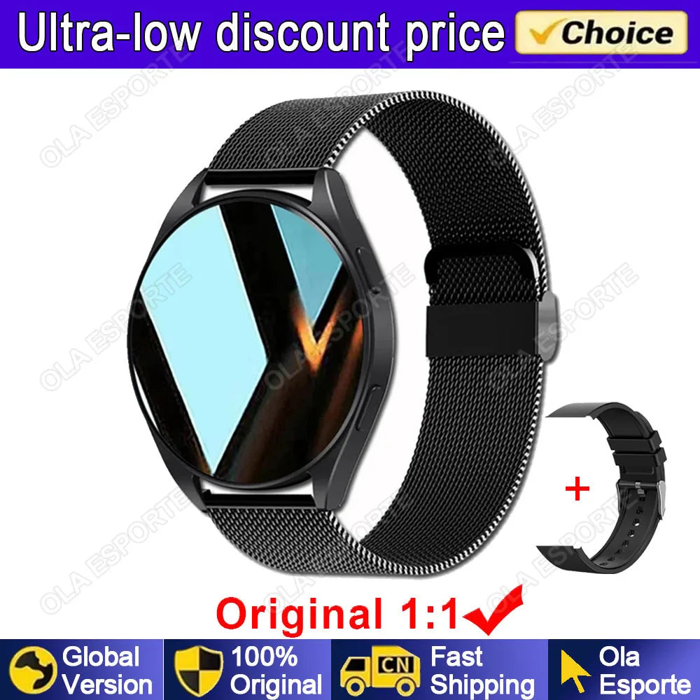 2024 New Bluetooth Call Smart Watch 6 Pro Heart Rate Custom Dials Sport Men Woman Smarthwhatch Health Monitor Smartwatch for Man