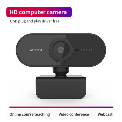 Online Course Webcam 1080P Camera Built-In Microphone High-Definition Camera Laptop Conference Camera without Driver USB Camera