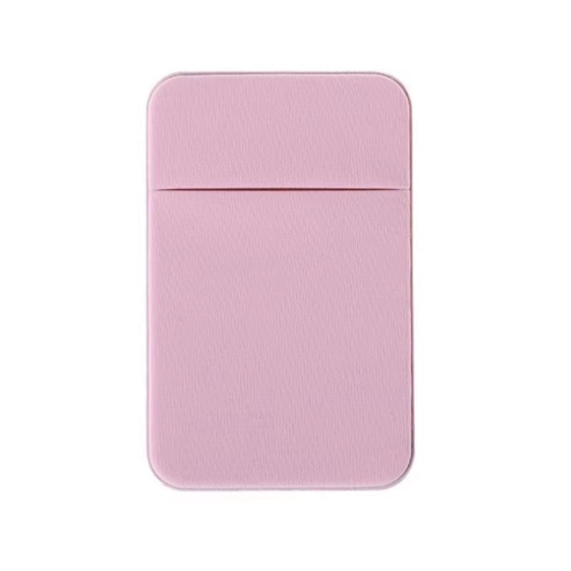 1PC Fashion Elastic Cloth Cell Phone Card Holder Mobile Phone Wallet Case Credit ID Card Holder Adhesive Sticker Pocket